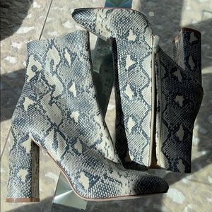 snake skin boots